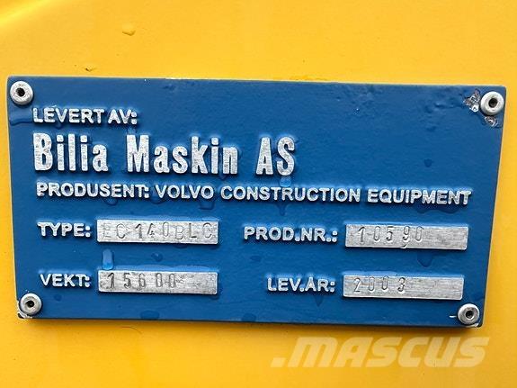 Volvo EC 140 B LC Гусеничні екскаватори