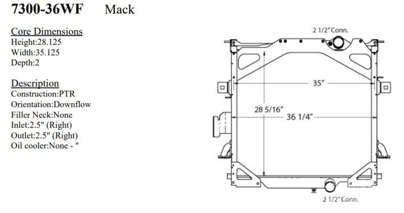 Mack CTP Радіатори