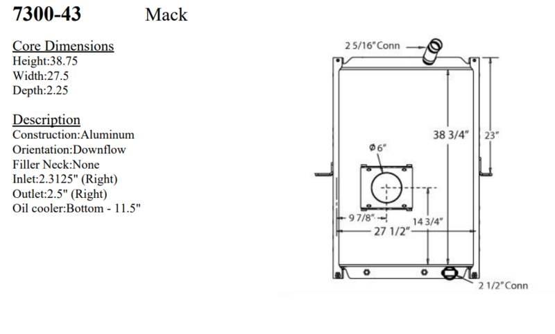 Mack MRU Радіатори