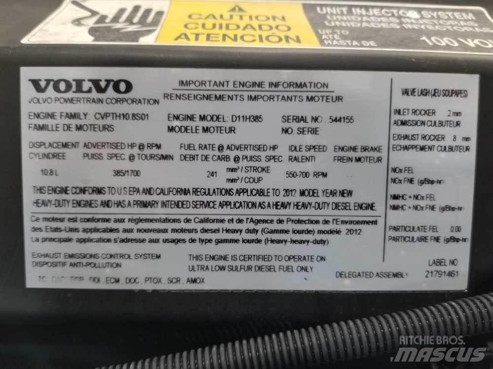 Volvo D11H Двигуни