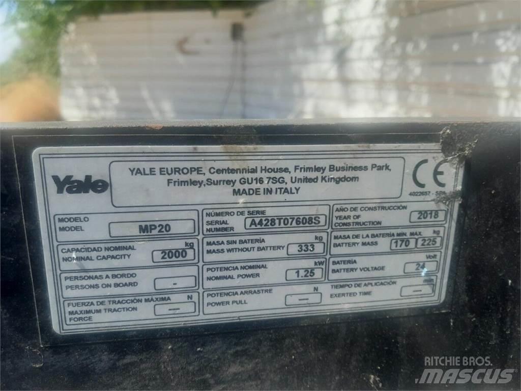 Yale MP20 Штабелери