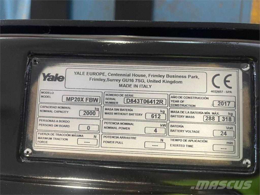Yale MP20X Складська техніка - Інші