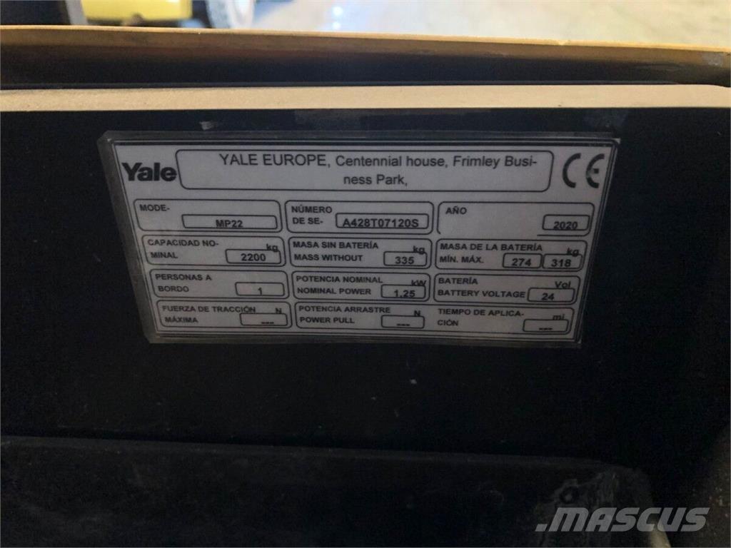 Yale MP22 Складська техніка - Інші