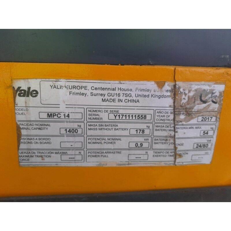 Yale MPC14 Штабелери