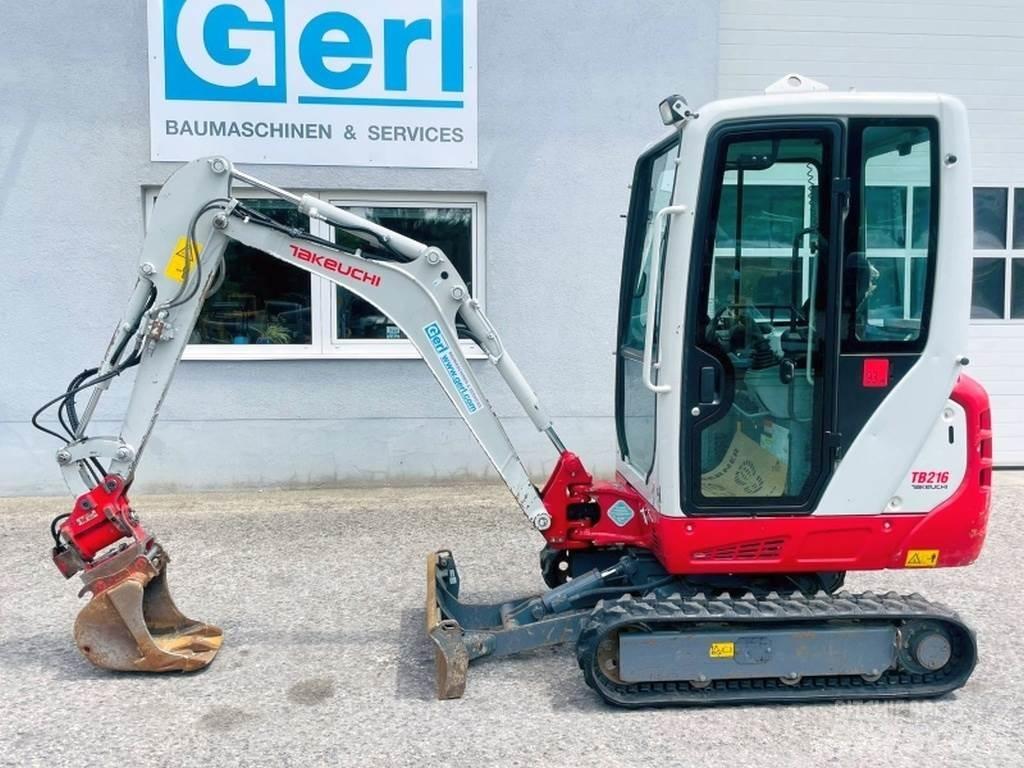 Takeuchi TB216 Міні-екскаватори < 7т
