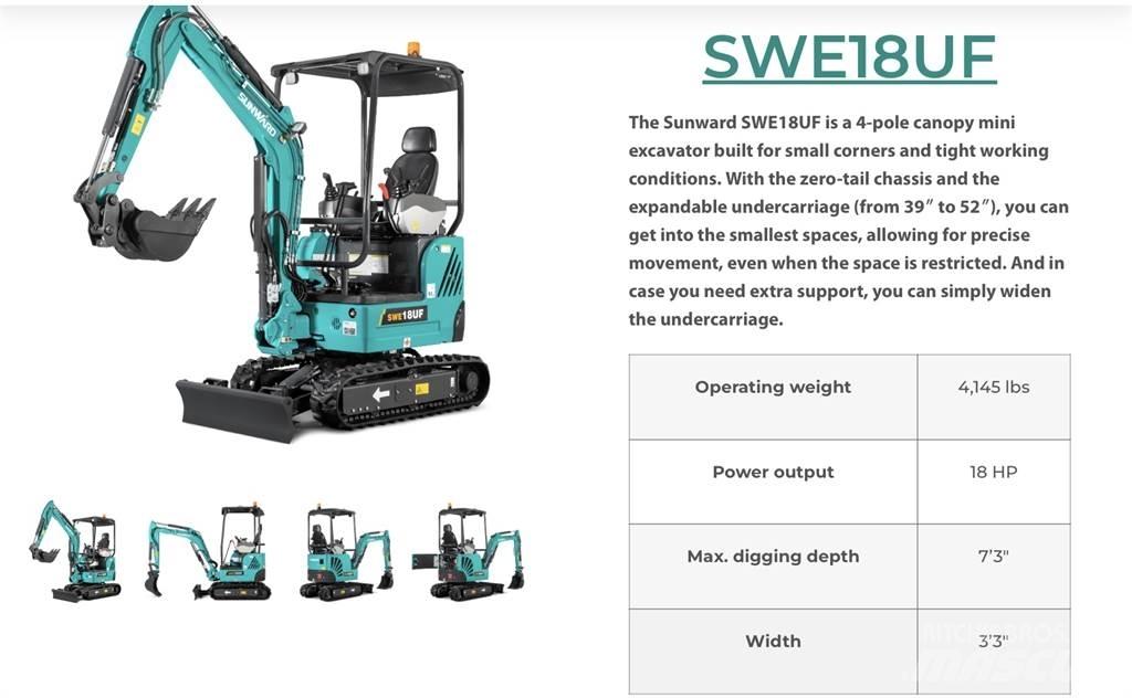 Sunward SWE18 Гусеничні екскаватори