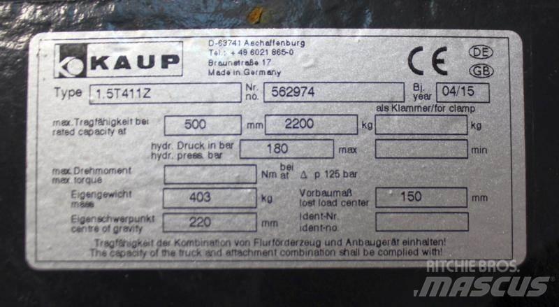 Kaup 1,5T411Z Інші компоненти