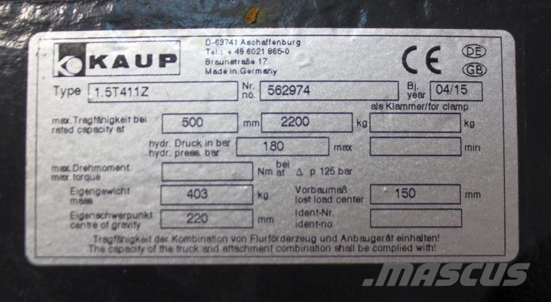 Kaup 1,5T411Z Інші компоненти