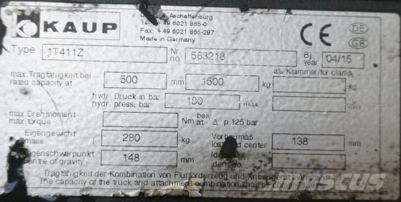 Kaup 1T411Z Інші компоненти