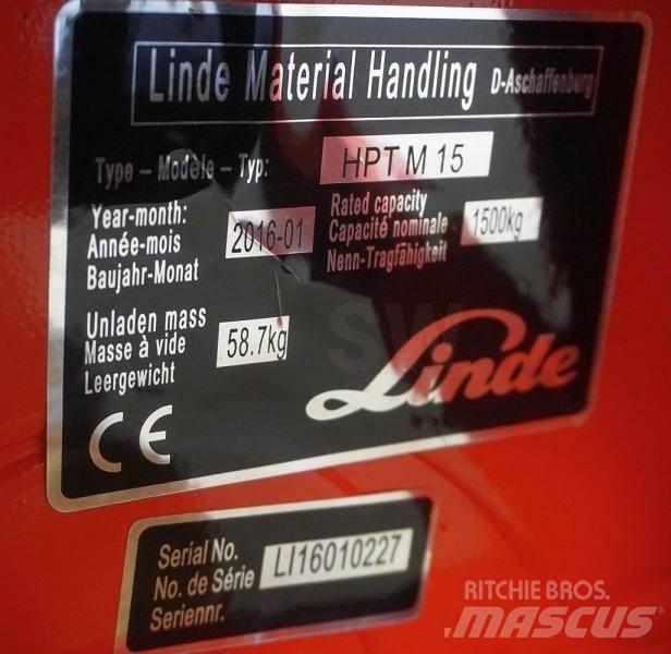 Linde HPT M 15 Ручні гідравлічні візки