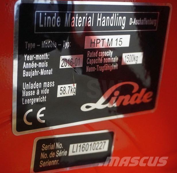 Linde HPT M 15 Ручні гідравлічні візки