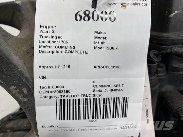 Cummins ISB6.7 Двигуни