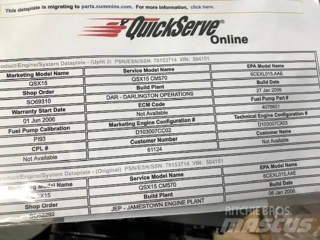 Cummins QSX15 Двигуни