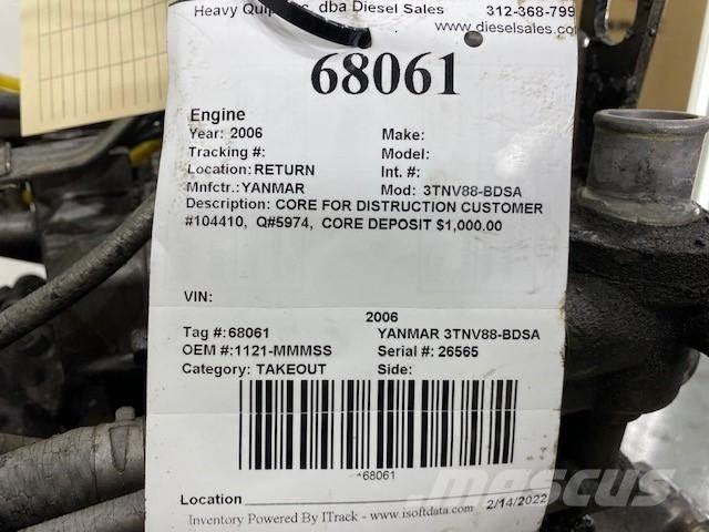 Yanmar 3TNV88-BDSA Двигуни