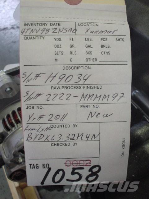 Yanmar 4TNV98-ZNSAD Двигуни