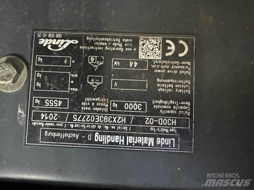 Linde H30D-02 Дизельні навантажувачі