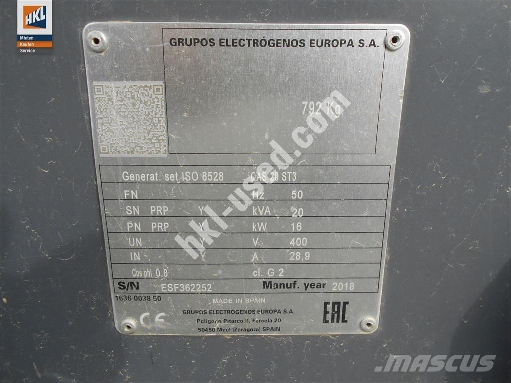 Atlas Copco QAS 20 Інші генератори