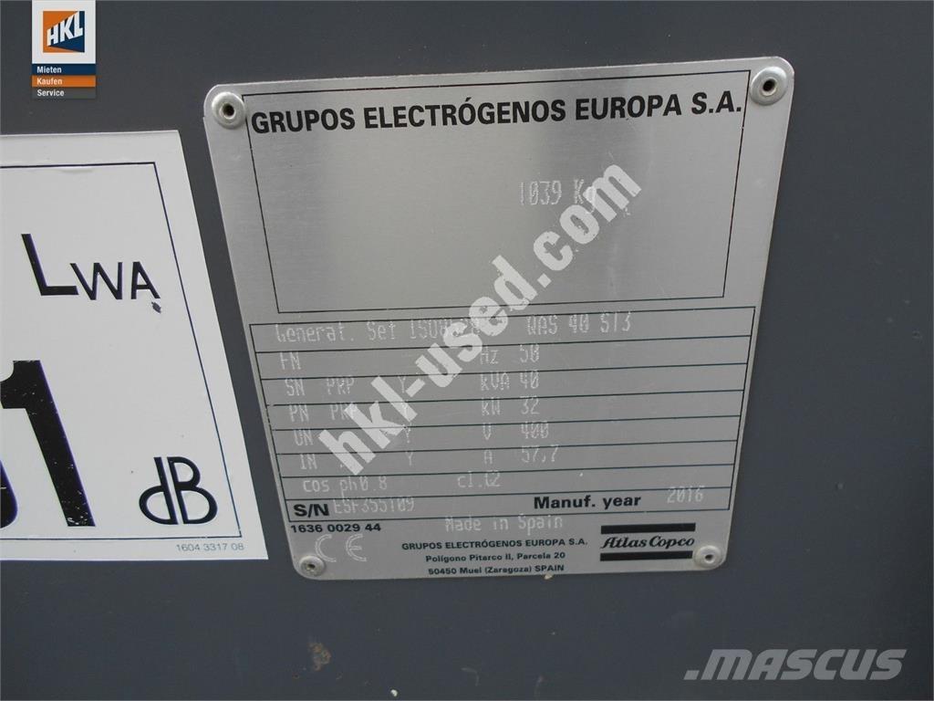 Atlas Copco QAS 40 KDS Інші генератори