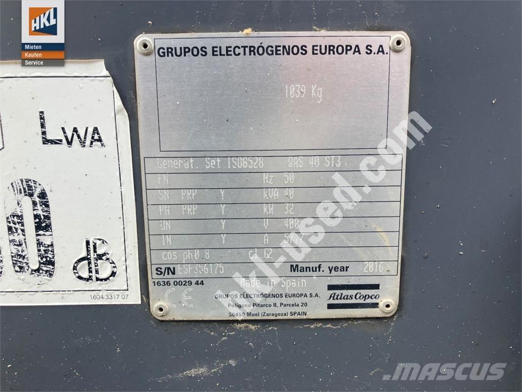 Atlas Copco QAS 40 KDS Інші генератори