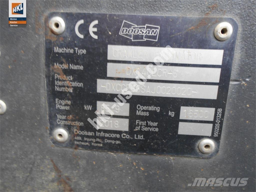 Doosan DX 140 LCR-5 Гусеничні екскаватори