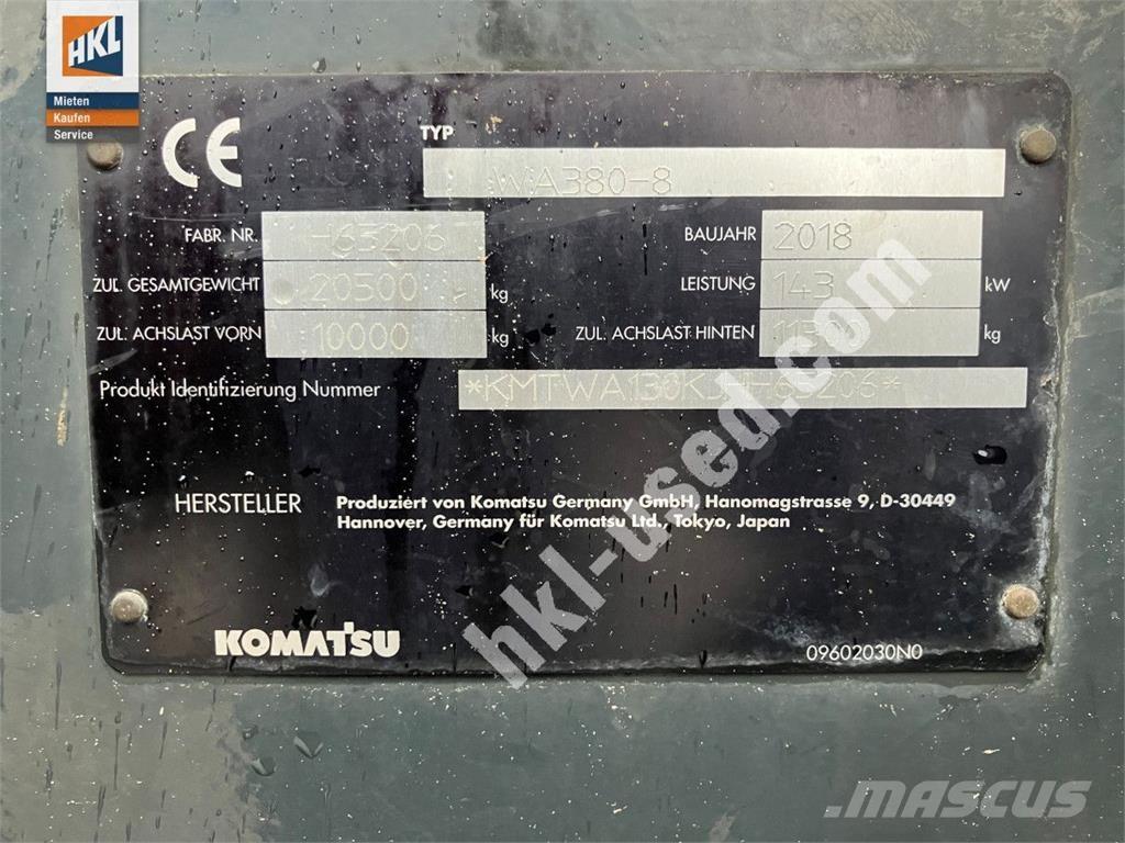 Komatsu WA 380-8 Фронтальні навантажувачі