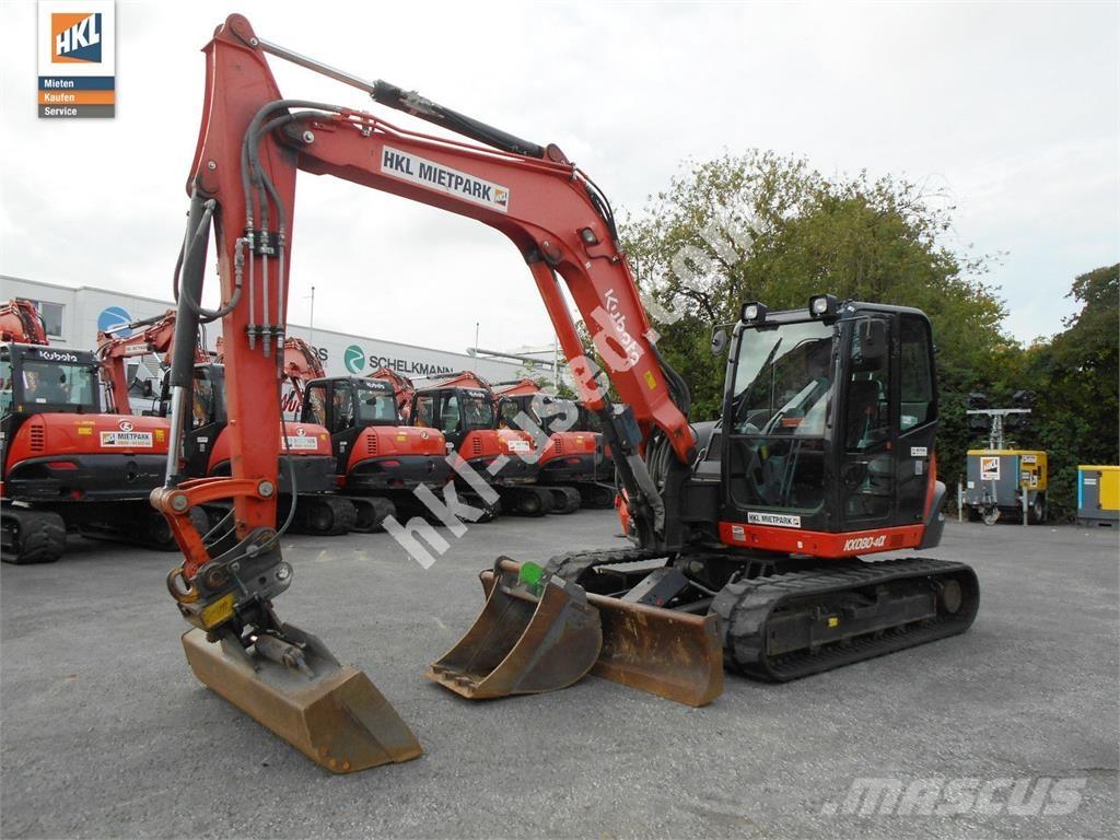 Kubota KX 080-4 Міні-екскаватори < 7т