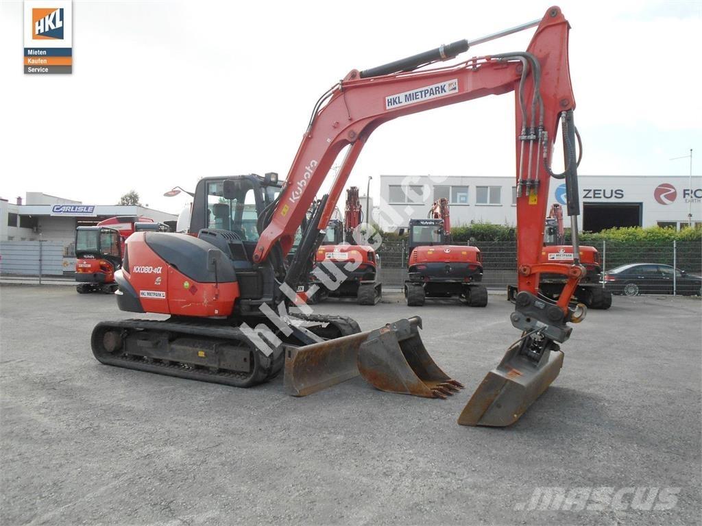 Kubota KX 080-4 Міні-екскаватори < 7т