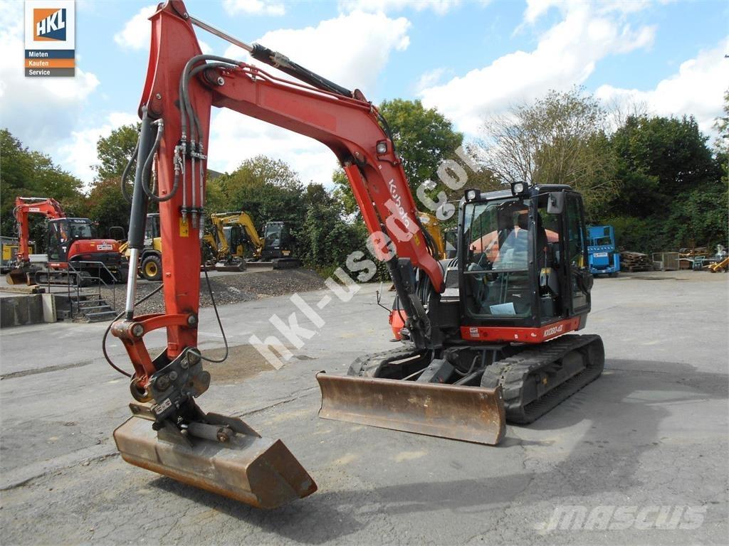Kubota KX 080-4 Міні-екскаватори < 7т