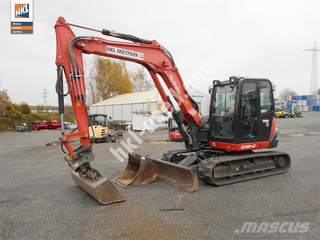 Kubota KX 080-4 Міні-екскаватори < 7т