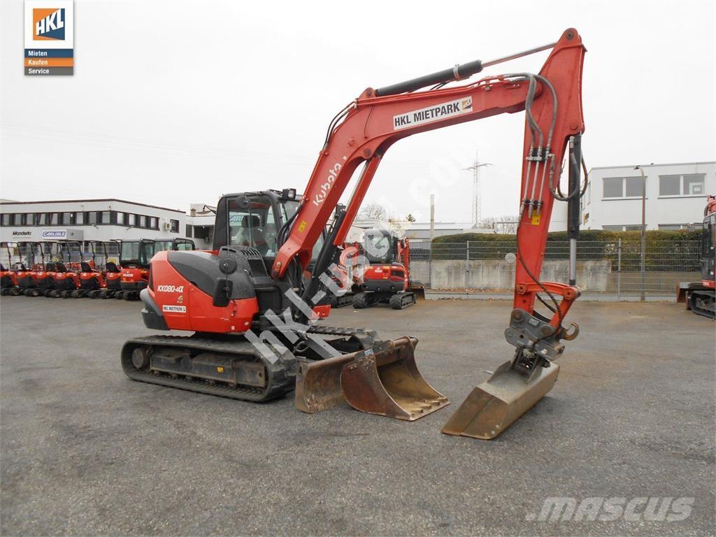 Kubota KX 080-4 Міні-екскаватори < 7т