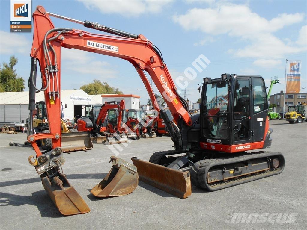 Kubota KX 080-4 Міні-екскаватори < 7т