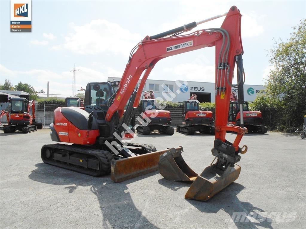 Kubota KX 080-4 Міні-екскаватори < 7т