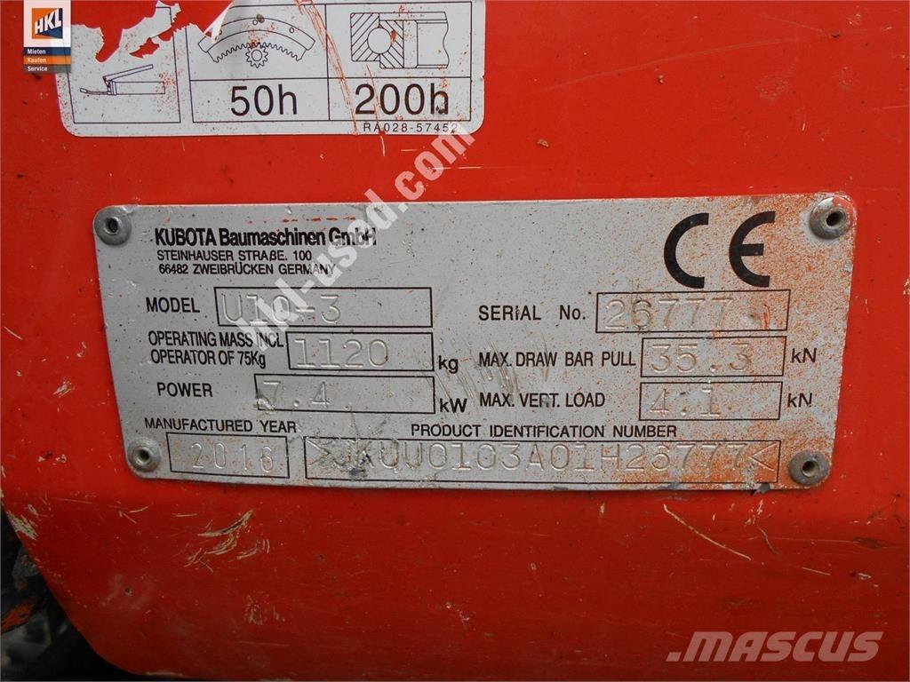 Kubota U 10-3 Міні-екскаватори < 7т