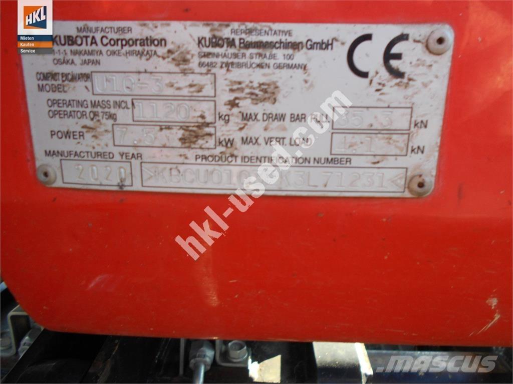 Kubota U 10-3 Міні-екскаватори < 7т