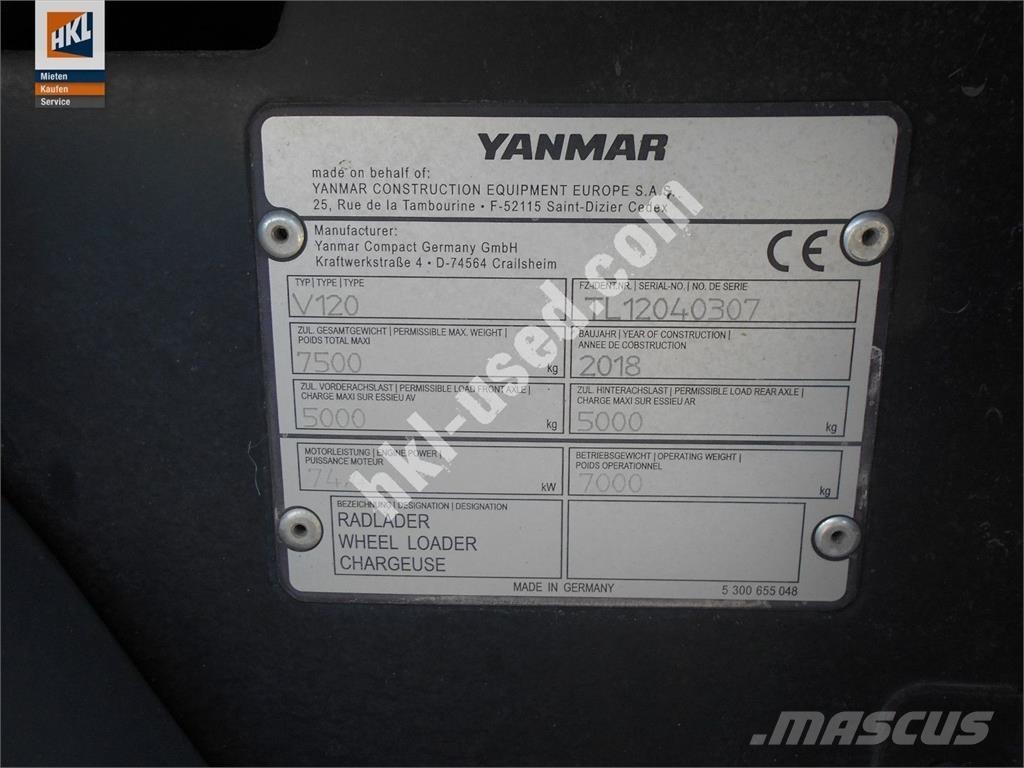Yanmar V 120 Фронтальні навантажувачі