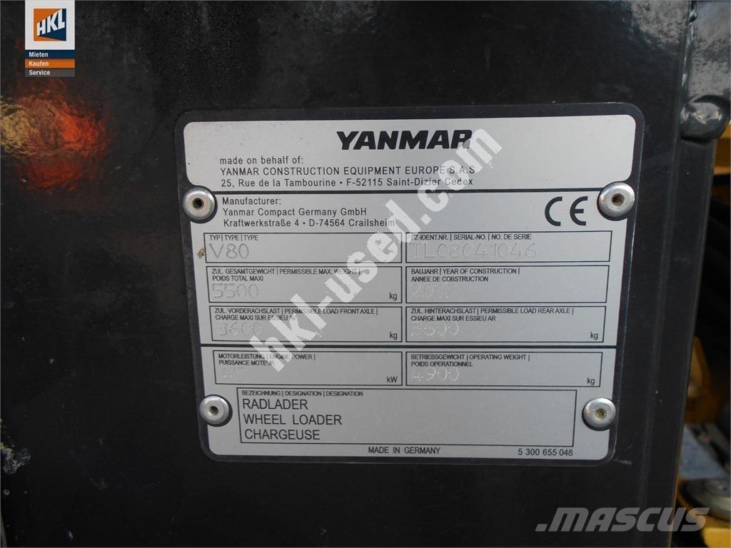 Yanmar V 80 Фронтальні навантажувачі