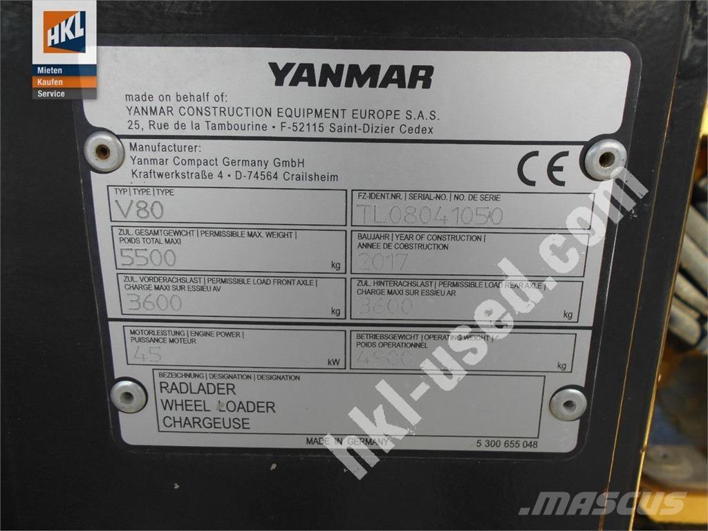 Yanmar V 80 Фронтальні навантажувачі
