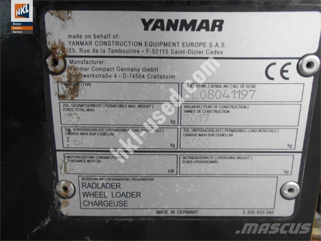 Yanmar V 80 Фронтальні навантажувачі