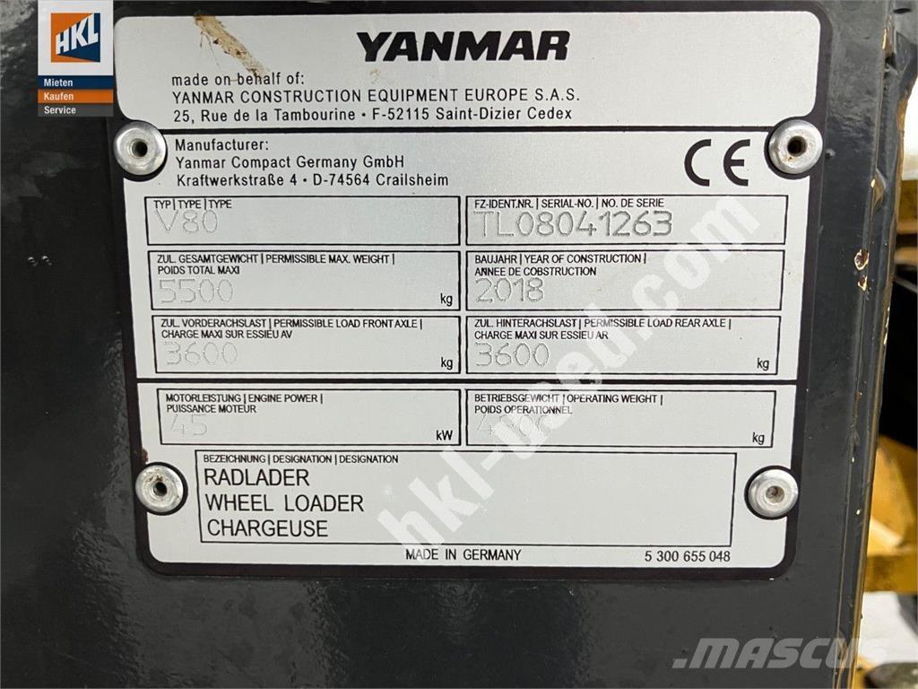 Yanmar V 80 Фронтальні навантажувачі