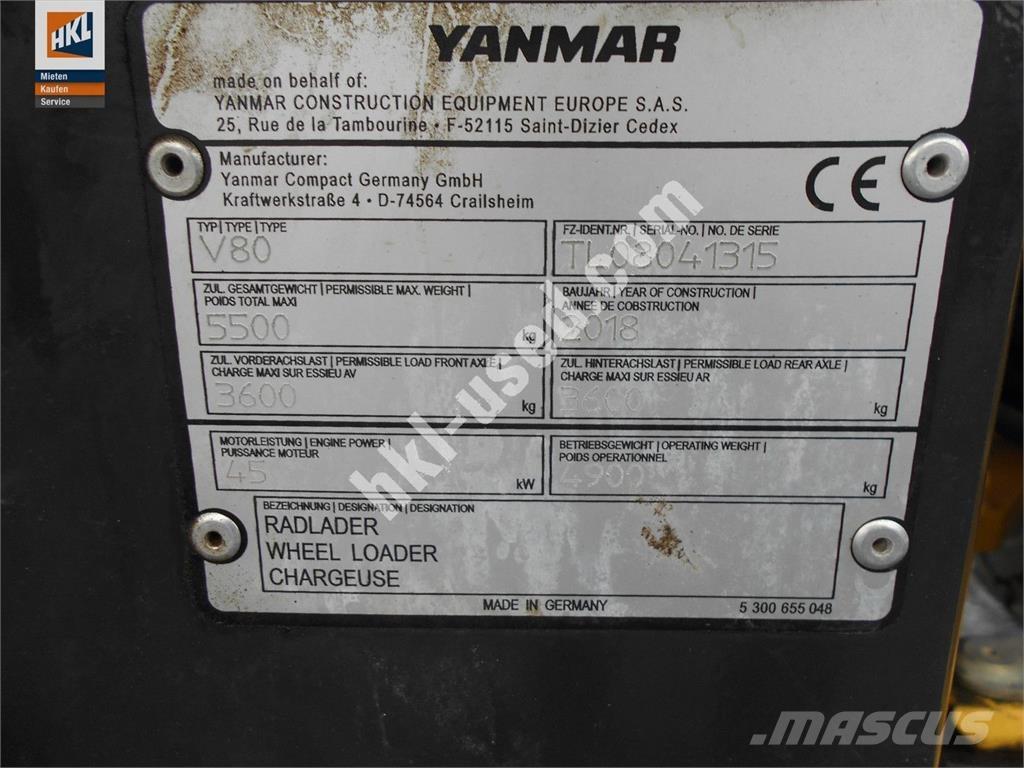 Yanmar V 80 Фронтальні навантажувачі