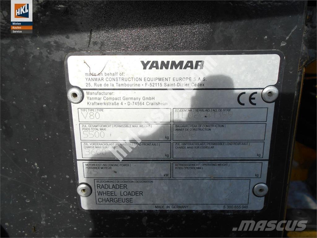 Yanmar V 80 Фронтальні навантажувачі
