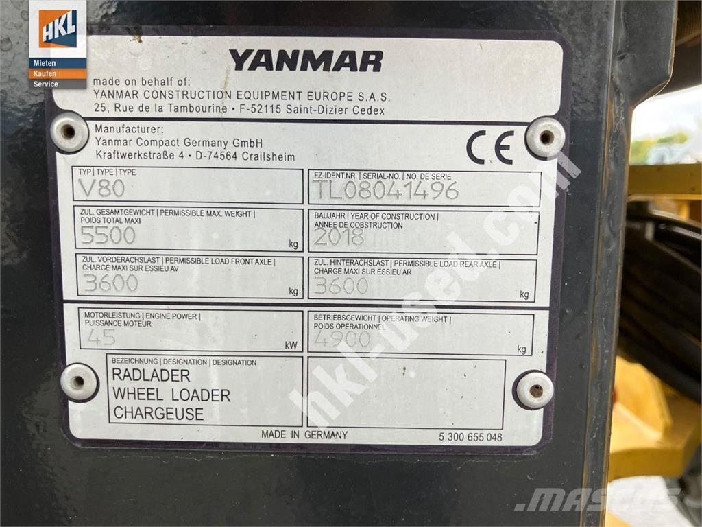 Yanmar V 80 Фронтальні навантажувачі