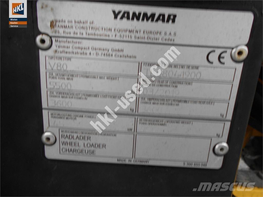 Yanmar V 80 Фронтальні навантажувачі
