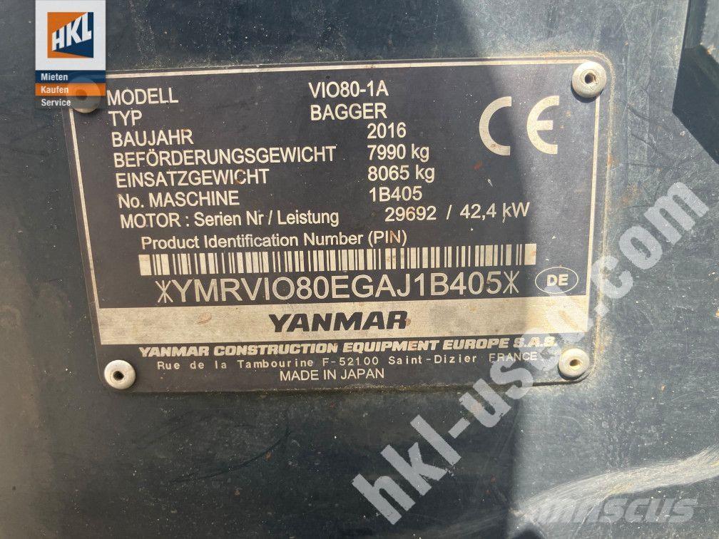 Yanmar VIO 80-1 Міні-екскаватори < 7т