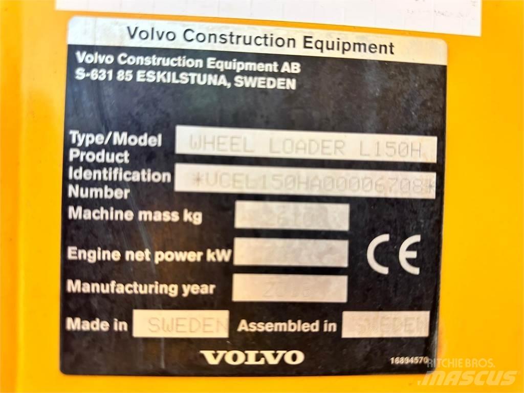 2018 Volvo L150H Фронтальні навантажувачі