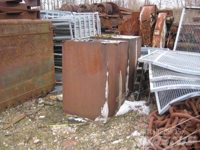  Ballastvægte 4 stk. - 2300 kg Запчастини для кранів