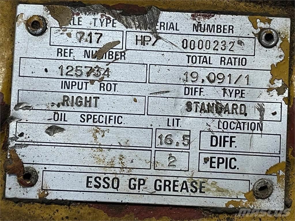  Frontaksel ex. Hydrema 906 Осі