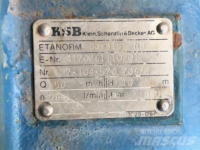KSB 80 315 NB Pumper - 2 stk. Гідронасоси