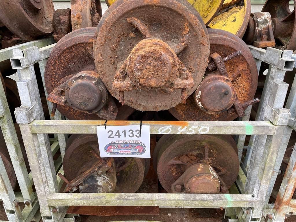  Skinnehjul ø450 mm + flange Шини