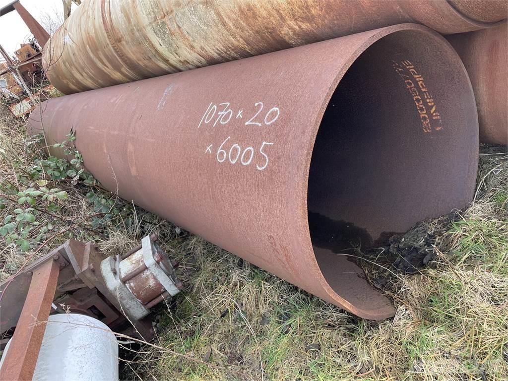  Stålrør ø1070x20x6005 mm Трубопровідне обладнання